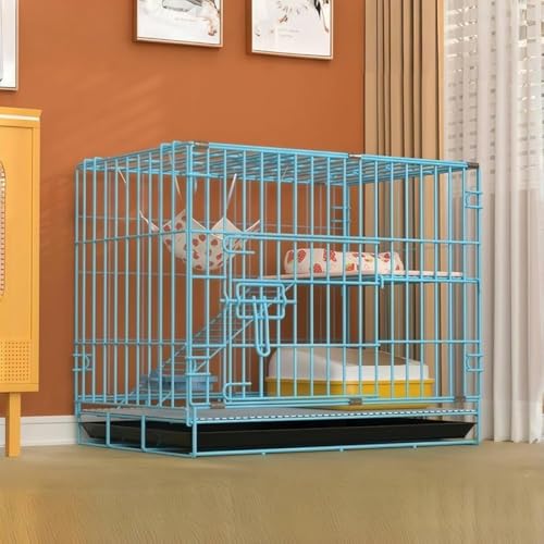 CokBlu多頭飼い対応ペットケージ 折りたたみ式猫用ケージ 犬猫両用室内用ゲージ 大きく広い快適スペース ドア付き脱走防止 取り外し可能掃除しやすいおしゃれペット用品