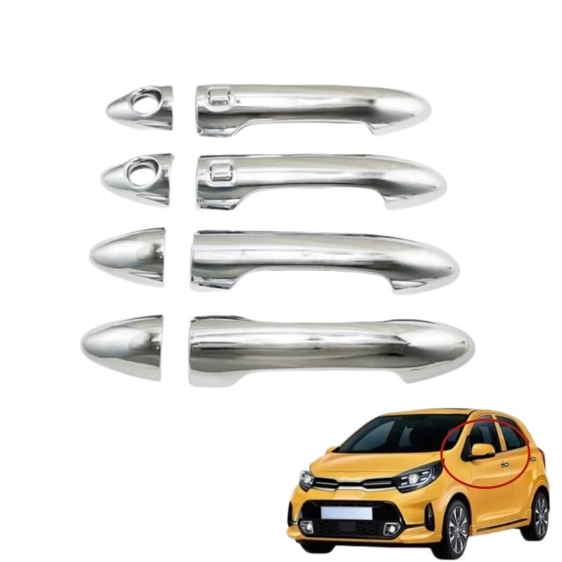 Poignée porte extérieure Kia Picanto | Cache ABS chromé 2016-2020 - 2