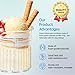 4 Pack Creami Deluxe Pints & Lids for Ninja, 24 Oz Compatible with NC500 NC501 Series Ice Cream Makers, with 5 Spoons & 64 Writable Labels, BPA-Free & Dishwasher Safe, 4 Color Lids