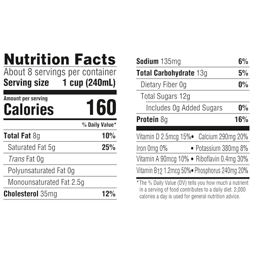 Image of Horizon Organic, Milk Whole UHT Organic, 64 Fl Oz | USDA Organic Vitamin D Milk, Ultra Pasteurized, Rich, Creamy, & Delicious