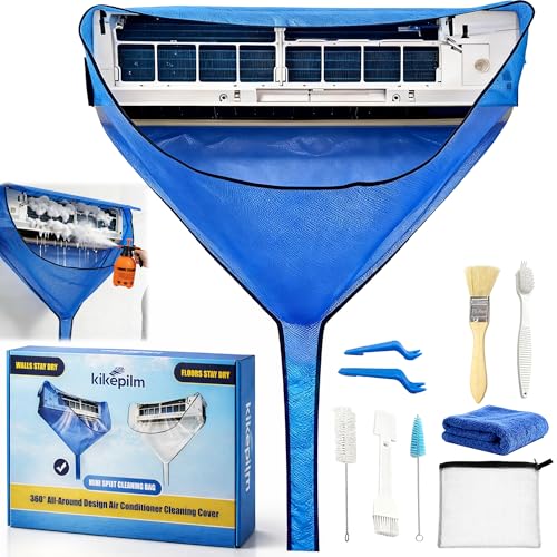 Kikepilm kit nettoyage climatisation split(Bleu, très grand)