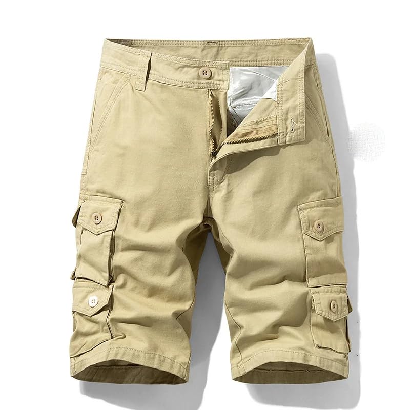 Bermuda cargo homme coton à fermeture éclair robuste - 5