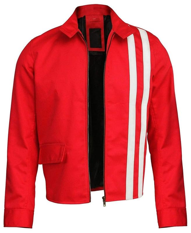 Elvis Speedway Rockstar Jacket - American Popstar Presley Special Comeback Cotton White Stripes Jacket For Men2