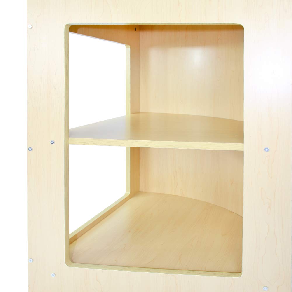 Monster Retail CM60 Ecktheke Ladentisch Ladentheke Ladentresen Kassentisch Verkaufstisch Verkaufstresen Verkaufstheke Ahorn 60cm x 60cm x 90cm