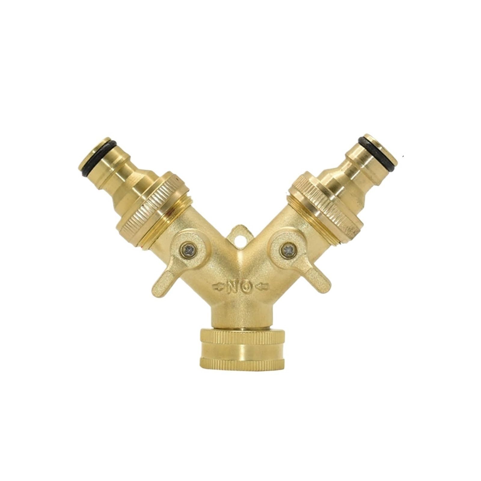 Rubinetto Sdoppiatore for Tubo Da Giardino Da 3/4" In Ottone A 2/4 Vie | Connettore di irrigazione di tipo Y for rubinetto esterno(Size B)