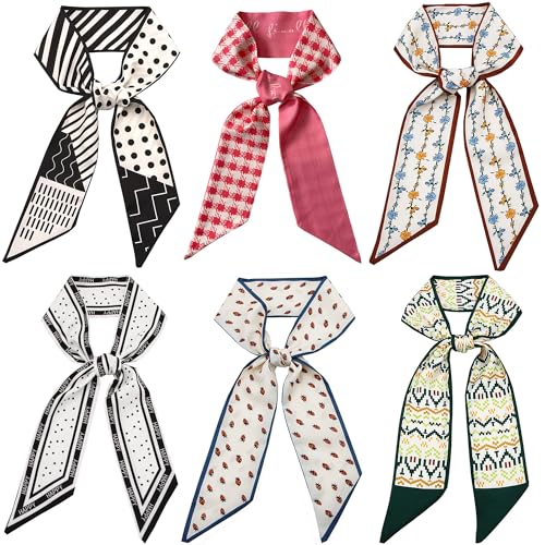 Dailyacc Hair Scarves For Women Purse Scarf For Bags Handle Wrap Scarf For Handbags Fashion Accessories 37.4x 2.36in