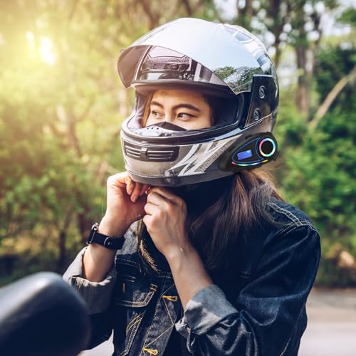 Auriculares para casco manos libres con microfono impermeable para moto 6