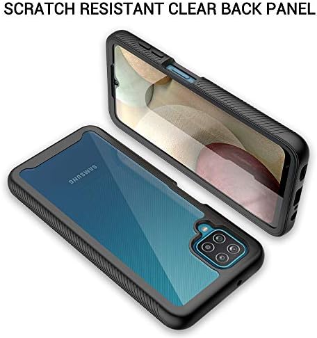 Case for Samsung Galaxy A12 5G Samsung M12 Built-in Screen Protector Full Body Shockproof Protection Cover Slim Fit Heavy Duty Protection Shockproof Bumper Protective Phone Case Galaxy A12/M12