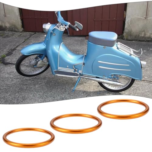 10StKrümmerdichtung 28x34x2mmHohl Kupferfarbenmetall MotorradauspuffCompatibile conSimson S51Compatibile conSchwalbe SR1