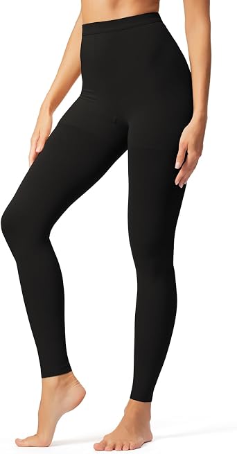 Medical Compression Tights Women, 20-30 mmHg Graduated Compression Pantyhose Men, Footless Compression Stockings, High Waist Compression Leggings, Support Hose for Varicose Veins, Edema, Dvt