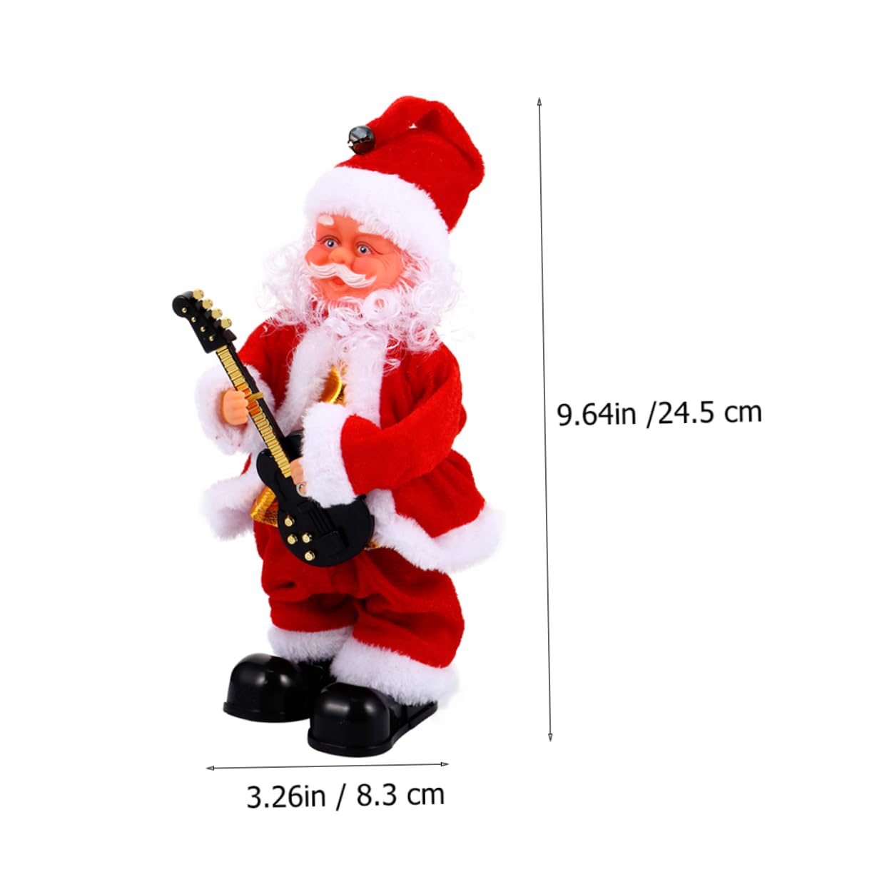 KOMBIUDA Juguete Eléctrico Navideño de Figura Roja con Sonido y Movimiento para Adorno de Navidad en Sala de Estar Varios Estilos