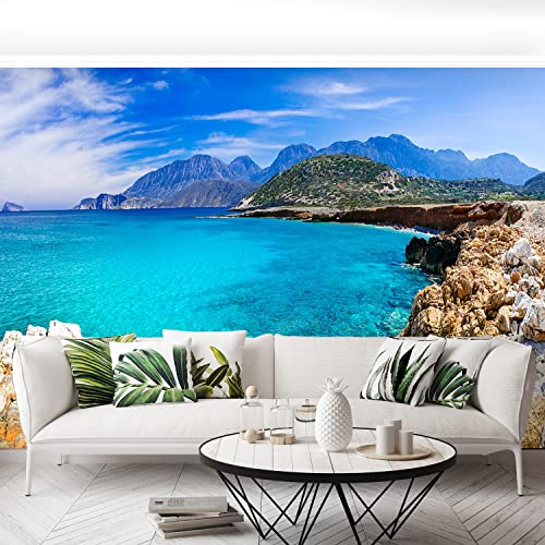 Papier peint plages de Grèce pour camoufler les imperfections murales - 5