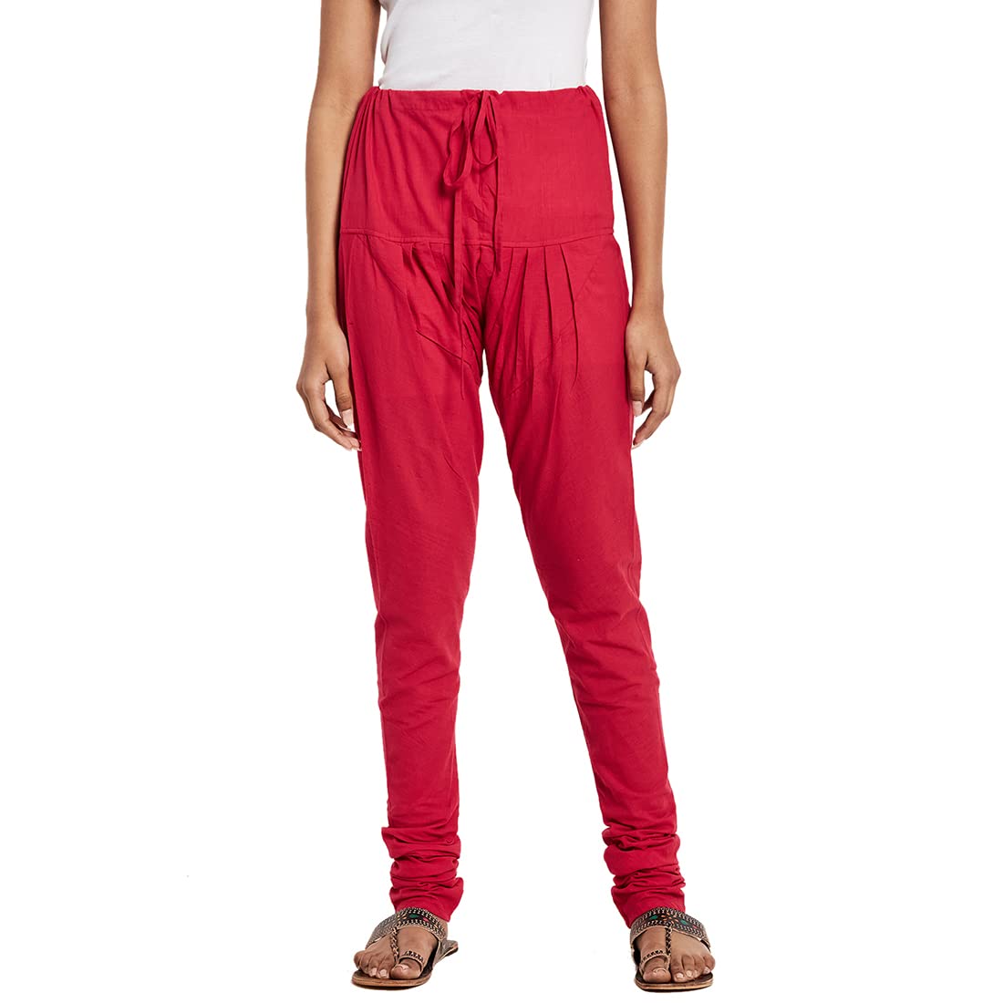 Fabindia Women's Regular Pants (10377938_Pink_Xs)
