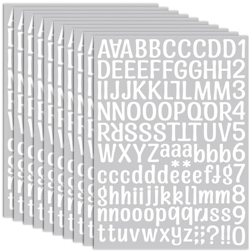 PartyGarden 1 Inch White Number Stickers