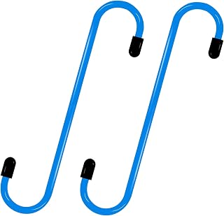 2PCS Brake Caliper Hanger, Brake Caliper Hanger Hooks with Rubber Tips, Mechanics Specialty Tools for Braking Bearing Axle and Suspension System Work, Automotive Repair Tools(Blue)