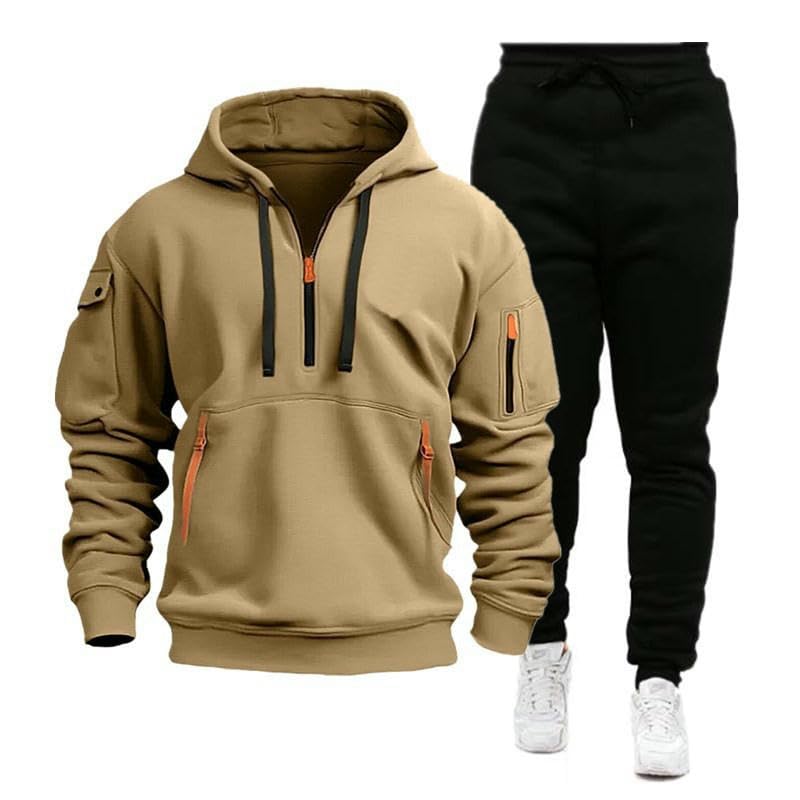 Survêtement à capuche homme ensemble deux pièces pantalon jogging - 2
