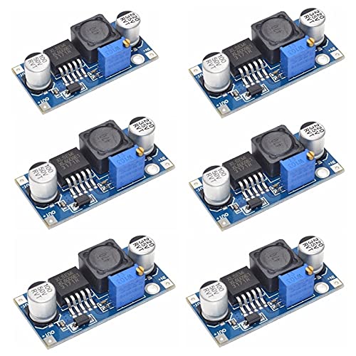 JZK 6 PCS Boost módulo impulso convertidor DC a DC 3.0-30 V a 5-35 V voltaje de salida ajustable placa de circuito de aceleración, paso hacia arriba módulo de potencia del transformador