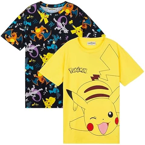 Tee-shirts Pokémon Garçon Lot de 2 Cover