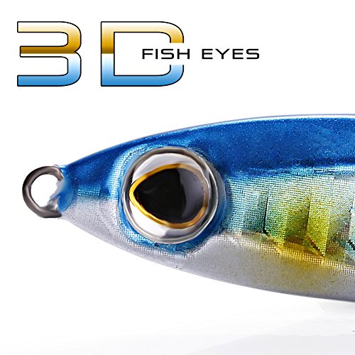 image for Sougayilang Jigs Fishing Lures Sinking Metal Spoons Micro Jigging Bait