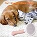 SESAWILLIAM Pet Self Cleaning Slicker Brush-Shedding Slicker Brush for Dogs & Cats & Haired Small Pets, Suitable Short, Medium, and Long for Shedding & Haired Pets- Comfortable Grooming (pink)