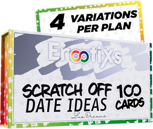 Scratch Off Card Game Couples 100 Cards 400 Variations Romantic Date Night Indoor Outdoor Fun Challenges Unique Experiences Gifts Anniversary Wedding Adults Party Activities Relationship Booster