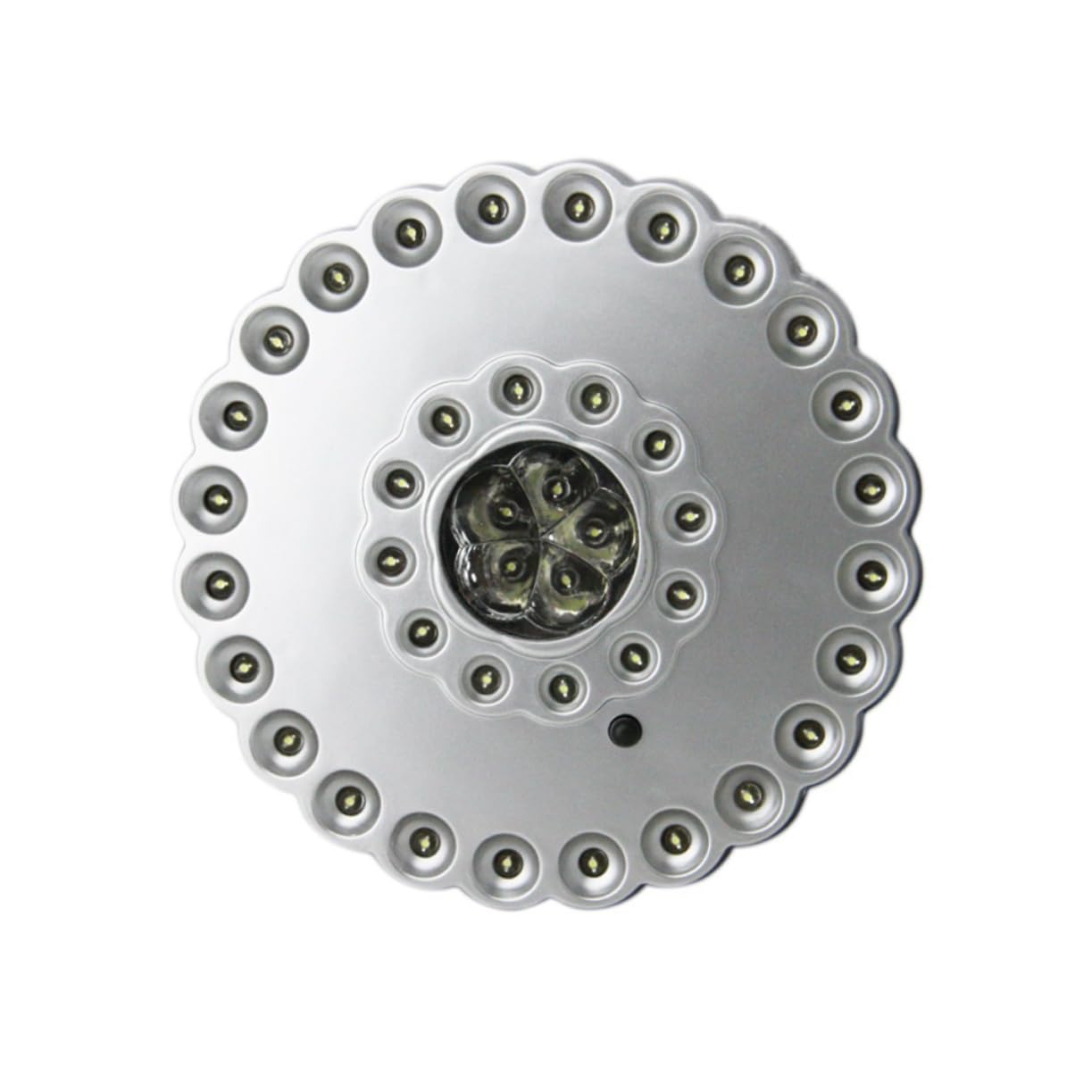 IWOWHERO Cordless Umbrella Lights with LEDs Three Brightness Modes for Outdoor Camping Bbqs and Tents Battery Operated Easy to Hang Silver Roman Umbrella Lamp