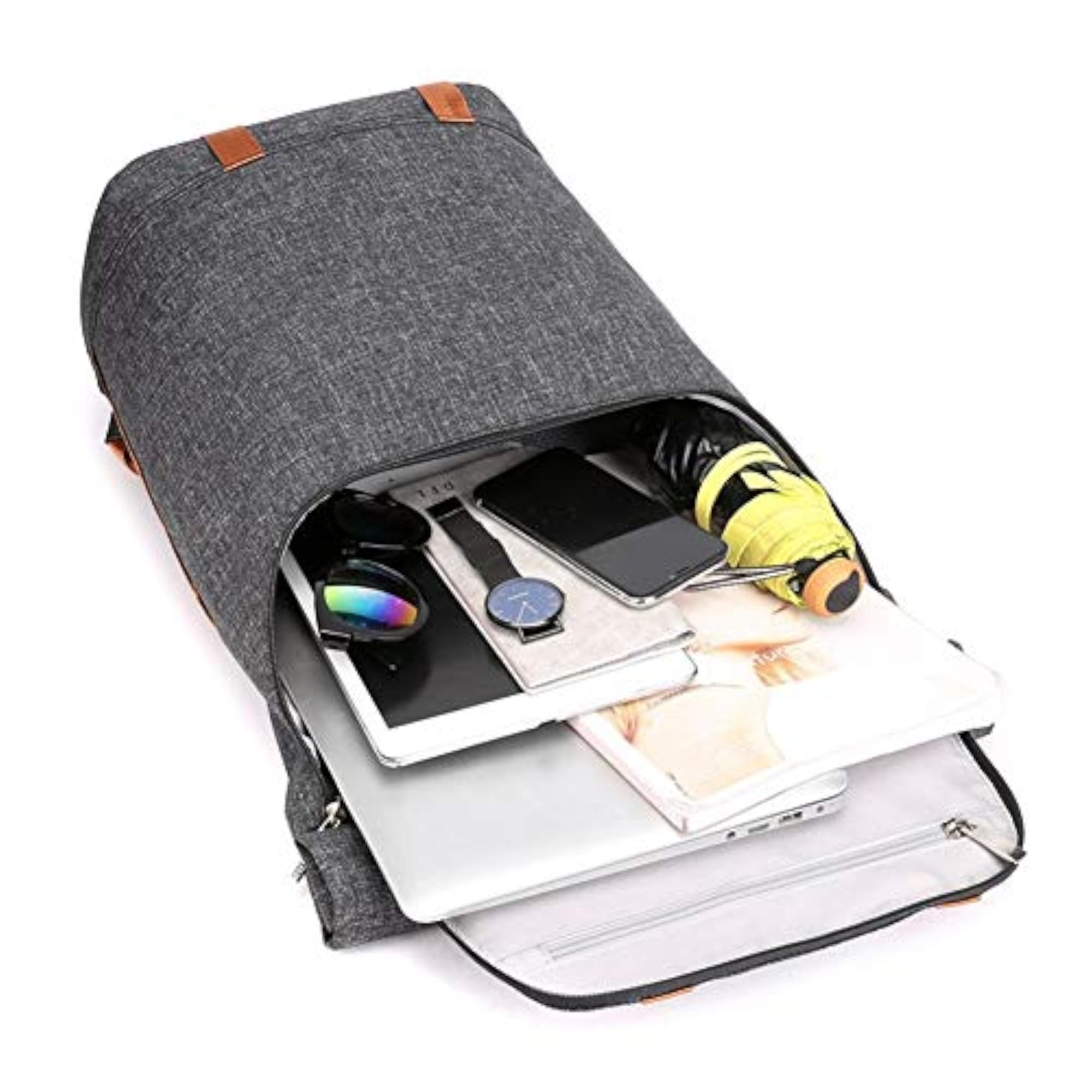 Khaki Large Capacity Male Student Travel Backpack