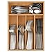 40 Piece Silverware Set with Drawer Organizer for 8, Heavy Duty Stainless Steel Flatware Cutlery Set, Fork Spoon Knife Set with Kitchen Essentials Organizer, Rust-proof, Dishwasher Safe