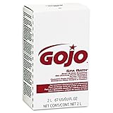 GOJO 2252 Spa Bath Body & Hair Shampoo, Herbal, Rose Color, 2000mL Refill, 4/Carton
