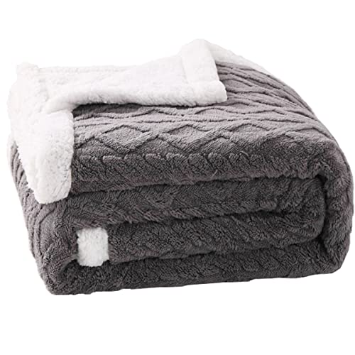 毛布 シングル 二枚合わせ 掛け毛布 冬用 暖かい 発熱 柔らかい 肌触りが良い マイクロファイバー 洗える 保温 抗菌 防臭 防ダニ 北欧風 寒さ対策 静電防止 (150×200cm, グレー)