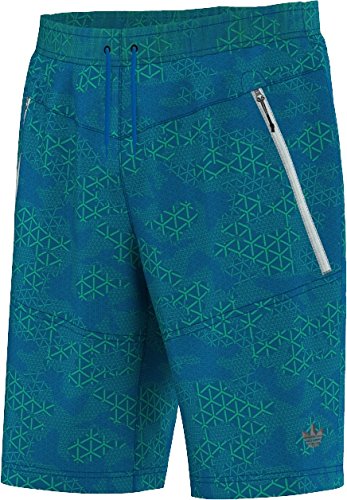 adidas Sport Luxe Bost Short, Multi Blue Como, Large