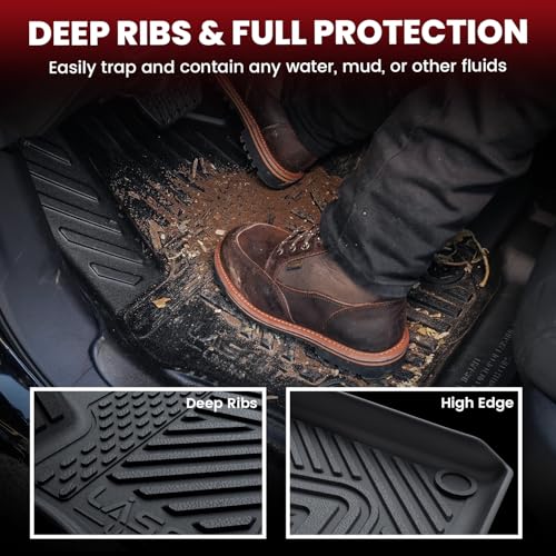 Image of LASFIT Floor Mats for Rivian R1S 2022-2024, with Cargo & Backrest Mats