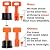 Tile Leveling System Kit with 100pcs Tile Leveler & 4 Special Wrenches & 500pcs 2mm Tile Spacers