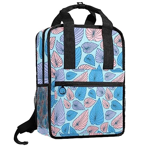 Cartable sac à dos garçons à motif feuilles pour aller à l'école et au parc