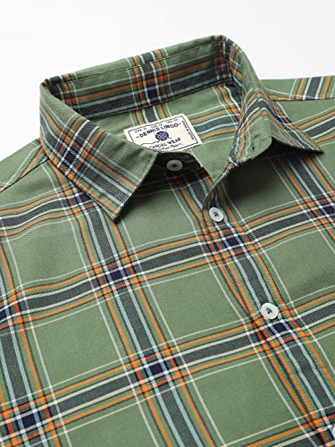Image of Dennis Lingo Men's Checkered Slim Fit Cotton Casual Shirt