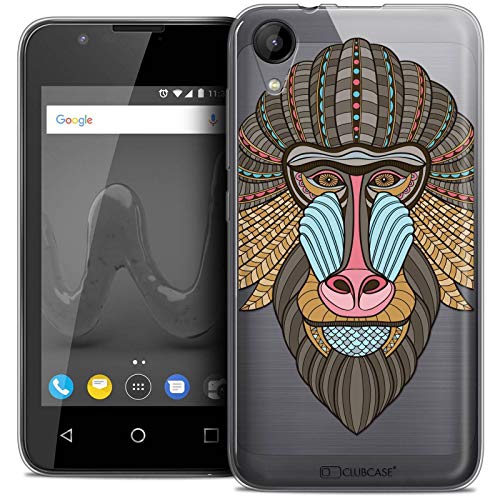 Caseink Fodral för Wiko Sunny 2 (4) fodral [kristallgel HD kollektion sommar design babian - mjuk - ultratunn - tryckt i Frankrike]