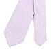 Elfeves Men's Skinny Solid Color Tie Causal Cotton Linen Narrow Slim cut Necktie (One Size, Lilac purple)