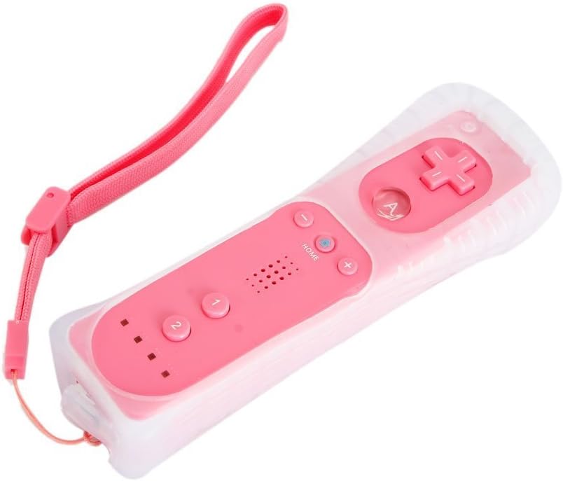 SIBIONO-Remote Controller for Nintendo Wii Video Game(NO Motion Plus). (Pink)