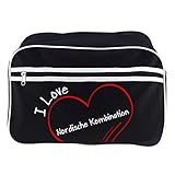 Thema: Vornamen weiblich - Begriff: Birgit - Design: Modern I Love - Artikel: Retrotasche - Farbe: schwarz