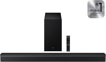 Samsung HW-Q600F Soundbar 3.1.2ch Dolby Atmos with Wireless Subwoofer, DTS VirtualX, Q-Symphony, HDMI eARC, Bluetooth Sound Bar for TV Home Theater
