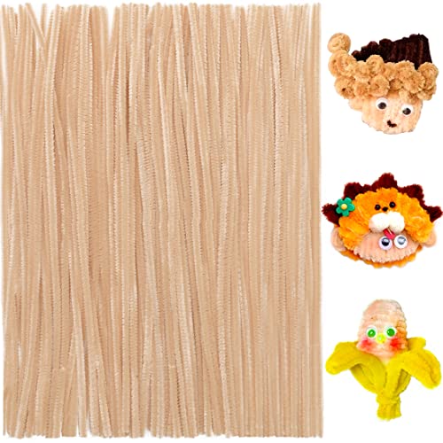 Image of Praisebank Skin Color Pipe Cleaners for Crafts, 200pcs, Chenille Stems for DIY Projecets, Arts & Crafts Supplies for Festival Party Decorations