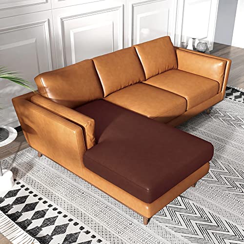 Jiabolang Pu Leather Chaise Lounge Cover Stretch Couch Cushion Slipcover Waterproof Chaise Lounge Slipcover Couch Sofa Seat Cushion Slipcover Breathable Furniture Protector #TOP7