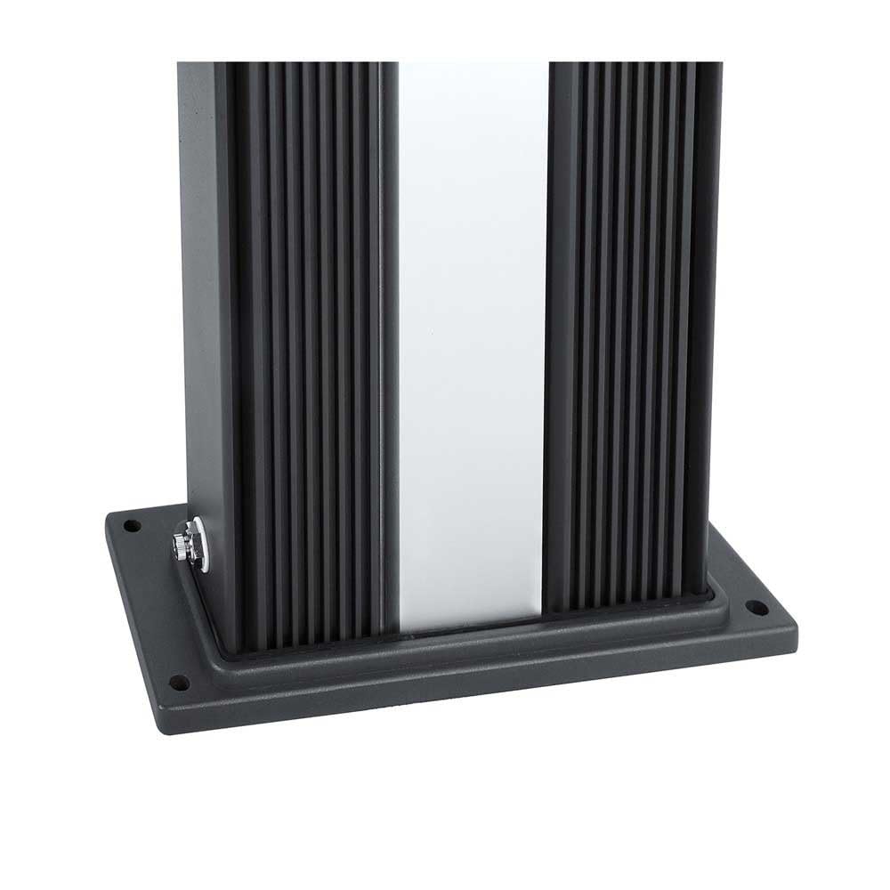 Formidra - Douche Hybride Dada Straight 40L - DS-D463NX - Douche Extérieure avec Raccords Eau Chaude/Froide, Douchette Amovible et Pomme de Douche Anti-calcaire - Anthracite Aluminium - 32.4x14x228cm