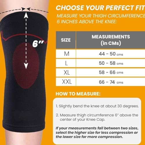 Image of 3D Knee Cap Knitted Compression Knee Sleeve - Breathable Elastic Knee Brace Flexible Knee Support for Men & Women, Free Size