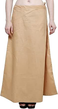 Generic Women Saree Cotton Underskirt Petticoat Long Skirt Adjustable ...