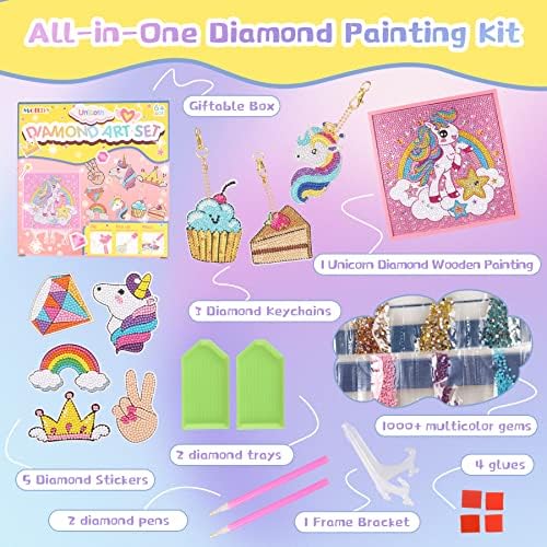Diamond Painting Kits for Kids - Unicorn 5D Diamond Art Kits Gem Art Kits for Kids, Arts and Crafts for Kids, Gift for Girl 6 7 8 9 10 11 12 Year Old 2 51vF3aH6opL. AC