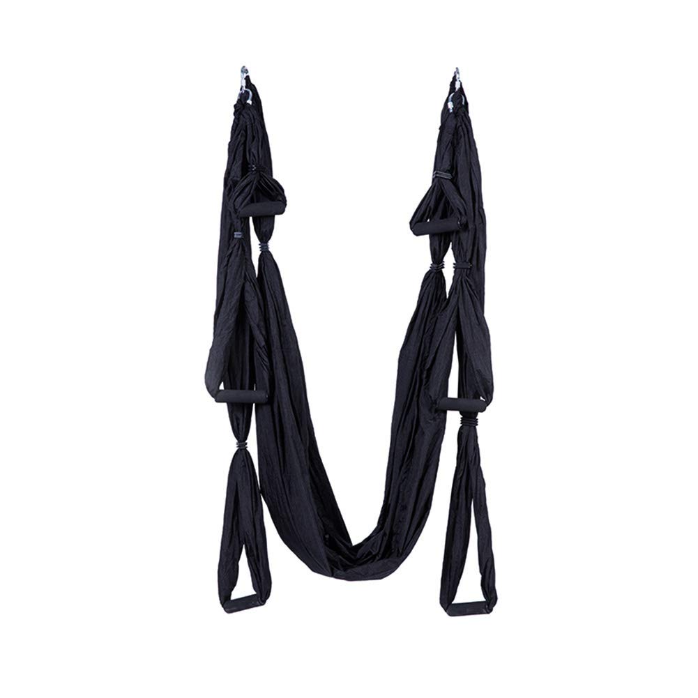 MINGPINHUIUS Set de yoga aéreo, Swing Yoga, hamaca trapezoidal, juego de yoga con correas de extensión y banda de goma