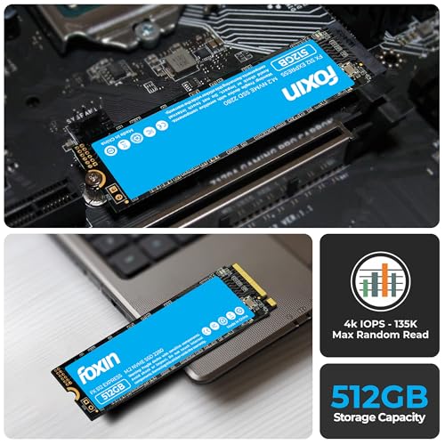 Image of Foxin SSD 512 GB NVMe | Internal Solid State Drive with Micron Chipset, SMI Controller, M.2 PCIe 3.0 Interface | Ultra-Low Power Consumption | Read /Write Speed Upto 3200 /2700 MB /s | 5 Yrs Warranty