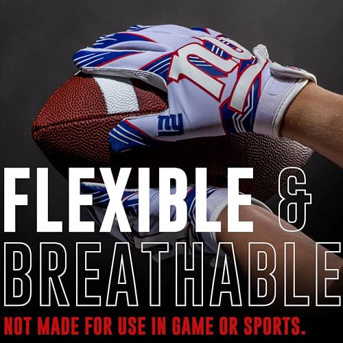 Image of Franklin Sports Youth NFL Football Receiver Gloves - Kids Football Gloves Pair - NFL Team Logos and Silicone Palm
