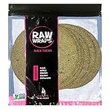 Raw Wraps, Gluten Free, Paleo, Keto, Shelf Stable, 5 Wraps per Pack , Vegan, Non-GMO, No Added Salt...